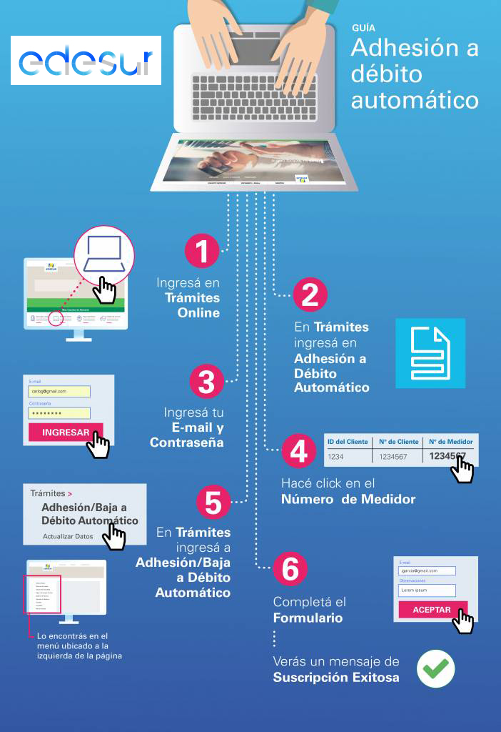 Tutorial Edesur: Débito Automático