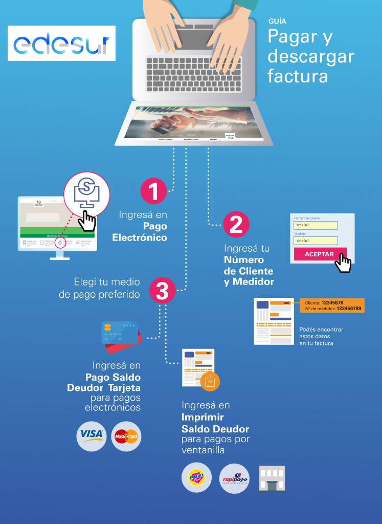 Tutorial Edesur: Pagar e Imprimir Factura